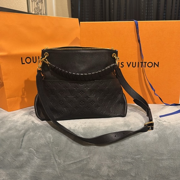 Louis Vuitton Monogram Empteinte Maida Hobo. Black. Gorg bag with box and bag - Picture 6 of 6